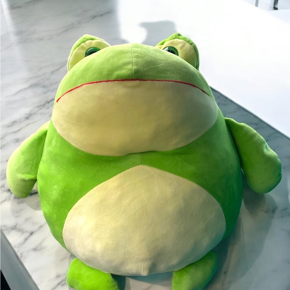 LARGE Green Frog Plush Toy for Reptile Lovers